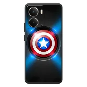 Чехол с Щитом Капитана Америки на RealMe P3 (Яркий Щит Капитана)
