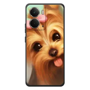 Чехол (ТПУ) Милые собачки для RealMe P3 (Йоршенский терьер)