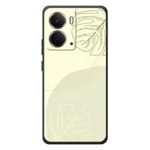 Чехол цветочный дизайн для RealMe P3 (Зелёный фон)