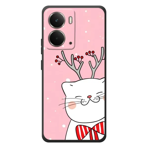Чехол с рисунком «Зимний кот» для RealMe P3