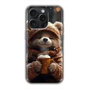 Печатный чехол «Зверята с кофе» для RealMe P4 Pro (Медвежонок с кофе)