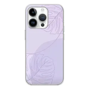Чехол цветочный дизайн для RealMe P4 (Монстера фиолетовая)