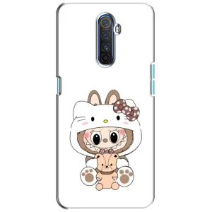 Чехол с принтом Лабубу для Realme X2 Pro (Белый Лабубу)