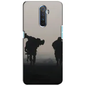 Чехлы на военную тематику для Realme X2 Pro (Бой солдат)