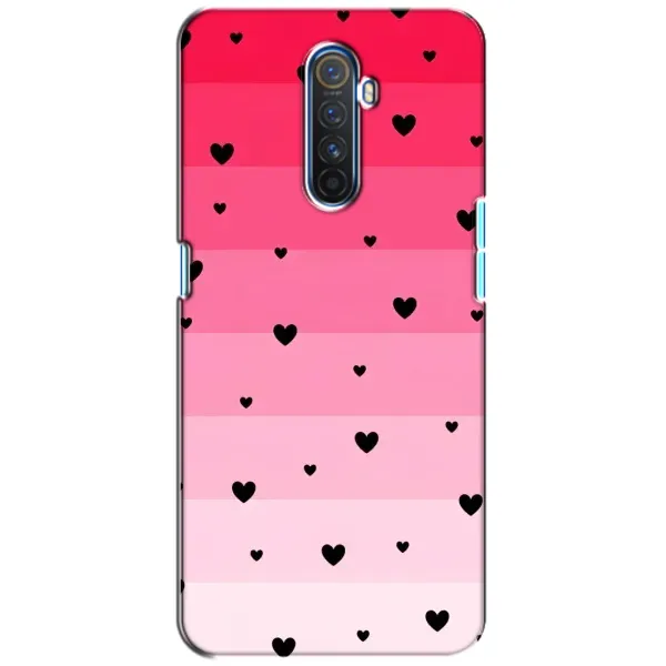 Чехол с рисунком «Чорные сердечки» для Realme X2 Pro Чехол с рисунком «Чорные сердечки» для Realme X2 Pro