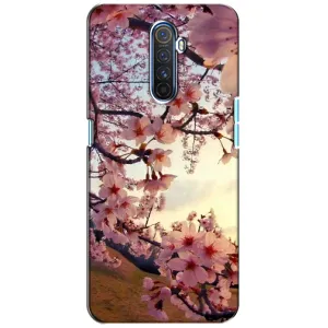 Чехол с принтом САКУРЫ на Realme X2 Pro (Цветущая сакура)