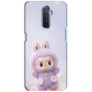 Чехол с принтом Лабубу для Realme X2 Pro (Фиолетовый Лабубу)