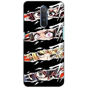 Силиконовые чехлы с глазами Anime для Реалми Х2 Про (Глаза на чорном)