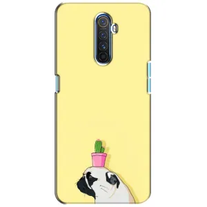 Бампер для Realme X2 Pro с картинкой "Песики" (Кактус на голове)