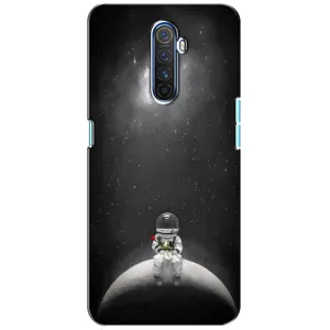 Силіконовый Чохол з принтом "Космонавти" на Realme X2 Pro (Космонавт романтик)