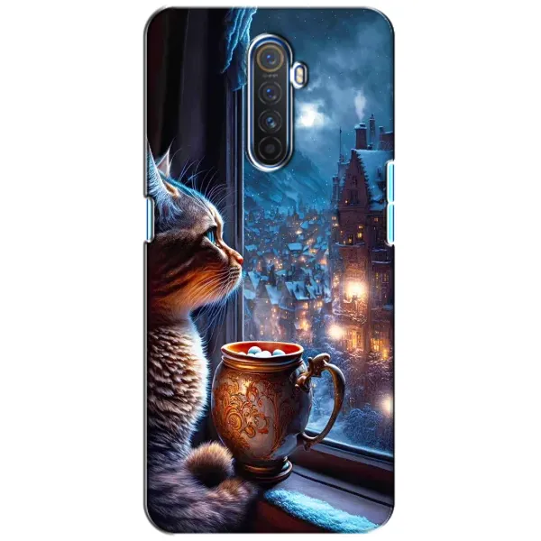 Чехол с рисунком «Кот новогодний» для Realme X2 Pro