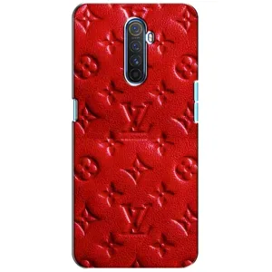 Текстурный Чехол Louis Vuitton для Реалми Х2 Про (Красный ЛВ)