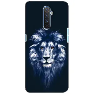 Чохол з картинкою на Realme X2 Pro (Лев – синій)