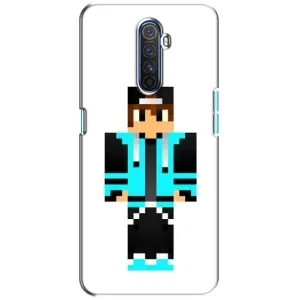 Чохли для Realme X2 Pro (Персонажі МайнКрафт) (Хлопчик у блакитному)