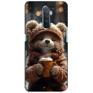 Чехол с рисунком «Медвежонок с кофе» для Realme X2 Pro