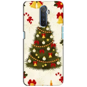 Чехол Новогодняя Елка на Realme X2 Pro (Новогодний принт)