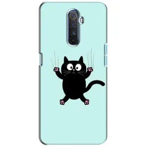 Силиконовый чехол с котиком для Realme X2 Pro (Падающий кот)
