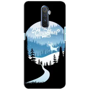 Силиконовый бампер на рождество для Realme X2 Pro (Рождественский Олень)