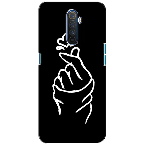 Чехол с рисунком «Сердце на черном» для Realme X2 Pro