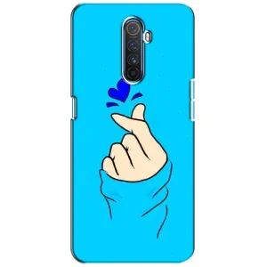 Чохол (Знак сердечка) для Realme X2 Pro (Сердечко на синоьому)