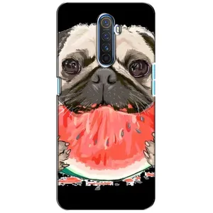 Чехол (ТПУ) Милые собачки для Realme X2 Pro (Смешной Мопс)