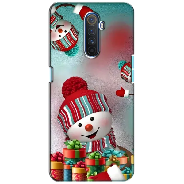 Чехол с рисунком «Снеговик в шапке» для Realme X2 Pro