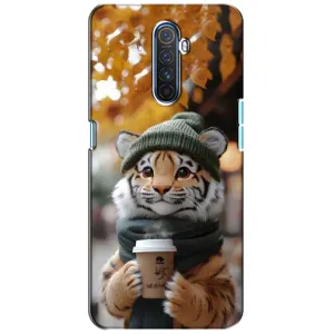 Чехол с рисунком «Тигр с кофе» для Realme X2 Pro