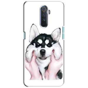 Бампер для Realme X2 Pro з картинкою "Песики" (Собака Хаскі)