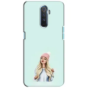 Силиконовый Чехол на Realme X2 Pro с картинкой Стильных Девушек (В шапке)