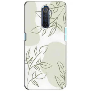 Чехол цветочный дизайн для Realme X2 Pro (Зелёный дизайн)