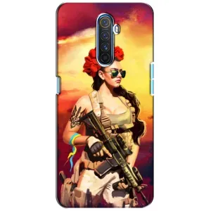 ЗСУ Чехлы (TPU) для Realme X2 Pro (Женщина солдат)