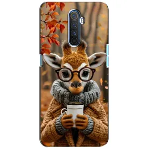 Чехол с рисунком «Жираф с кофе» для Realme X2 Pro