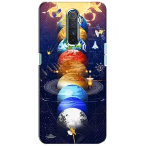 Чехол (ТПУ) с планетами на Realme X2 Pro (Арт планети)