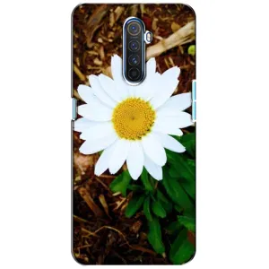 Чехол с ромашками на Realme X2 Pro (Белая ромашка)