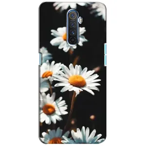 Чехол с ромашками на Realme X2 Pro (Белые ромашки)