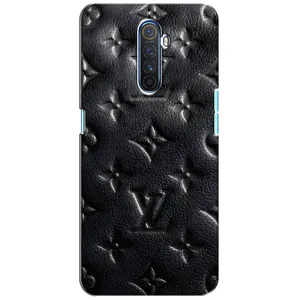 Текстурный Чехол Louis Vuitton для Реалми Х2 Про (Черный ЛВ)