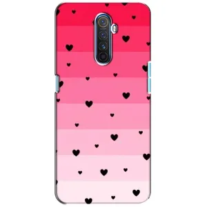 Чохли з тематикою "Маленькі Сердчеки" на Realme X2 Pro (Чорні сердечка)