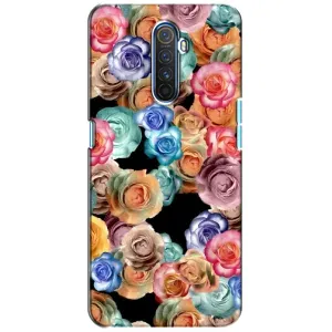 Чехлы с тематикой "ЦВЕТЫ" на Realme X2 Pro (Цветы на черном)