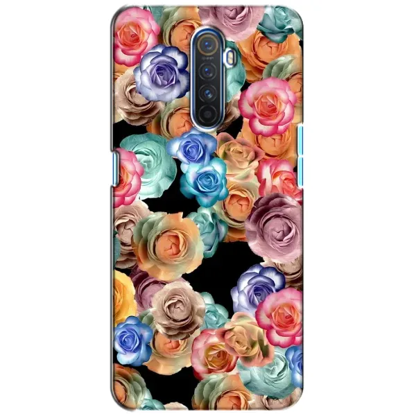 Чехол с рисунком «Цветы на черном» для Realme X2 Pro Чехол с рисунком «Цветы на черном» для Realme X2 Pro