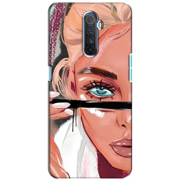 Чехол с рисунком «Девушка и ресницы» для Realme X2 Pro