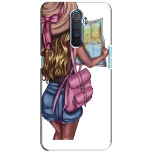 Чехол Стильные девушки на Realme X2 Pro (Девушка Путешественник)
