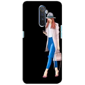 Чехол с картинкой Модные Девчонки Realme X2 Pro (Девушка со смартфоном)