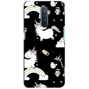 Чехол Unicorn на Realme X2 Pro (Единорог с кофе)