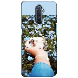 Чехлы с изображением разных животных для Realme X2 Pro (Ежик на руках)