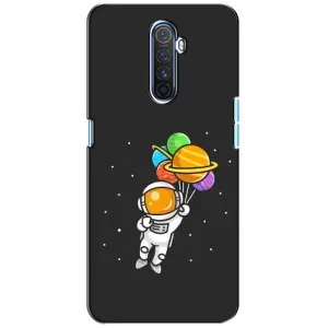 Силіконовый Чохол з принтом "Космонавти" на Realme X2 Pro (Космонавт з кульками)