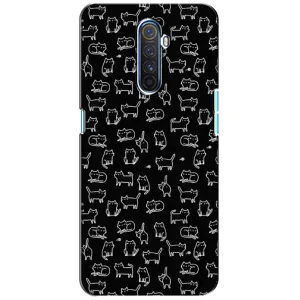 Чехол на тематику: Коты для Realme X2 Pro (Котики на черном)