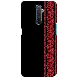 Силиконовый Чехол на Realme X2 Pro (Красная Вышиванка)