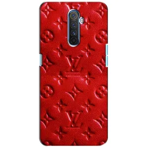 Текстурный Чехол Louis Vuitton для Реалми Х2 Про (Красный ЛВ)
