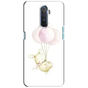 Силиконовый бампер с картинкой животных для Realme X2 Pro (Кролик и шарики)