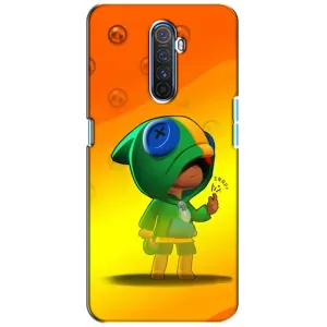 Чехол ЛЕОН (Бравл Старс) для Realme X2 Pro (LEON в кофте)